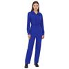 Womens Button Coverall Casual Solid Color Turn Down Collar Long Sleeve Jumpsuit Work Travel Holiday Style