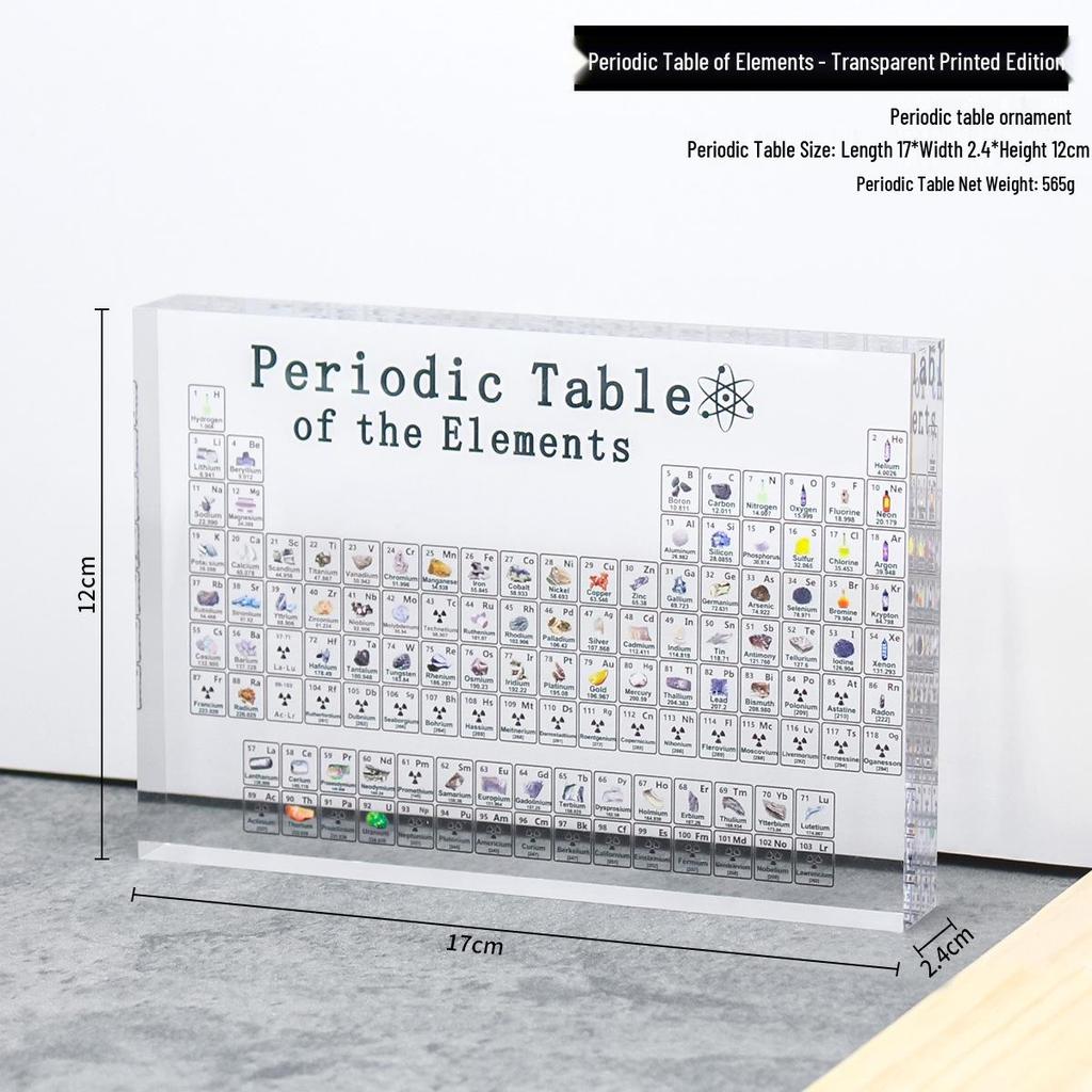 Periodic Table Elements Acrylic Desktop Ornaments - Creative Gifts for School Holidays