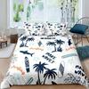 Group Summer Vacation Theme Water Sports California Beach Comfortable Duvet Quilt Cover Pillowcase Bedding Set Children Bedroom