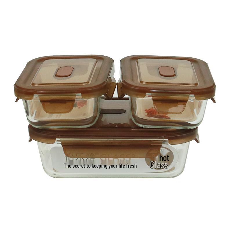 Yileyya High Borosilicate Glass Food Storage Container Set