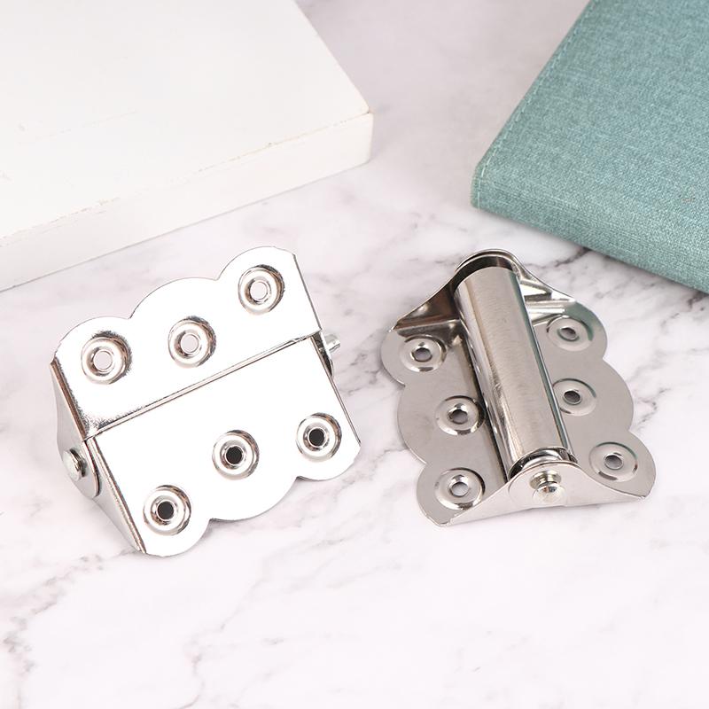 2Pcs Stainless Steel Butterfly Hinge Automatic Closing Door Closer Swing Screen Window Spring Hinge