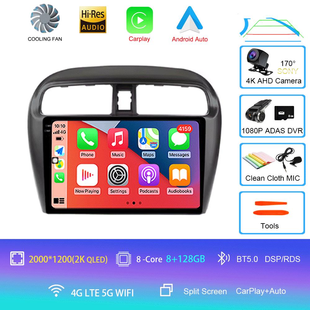 Android 14 Car Radio For Mitsubishi Mirage Attrage 2012-2018 Space Star 2014 Gps Navigation Stereo Multimedia
