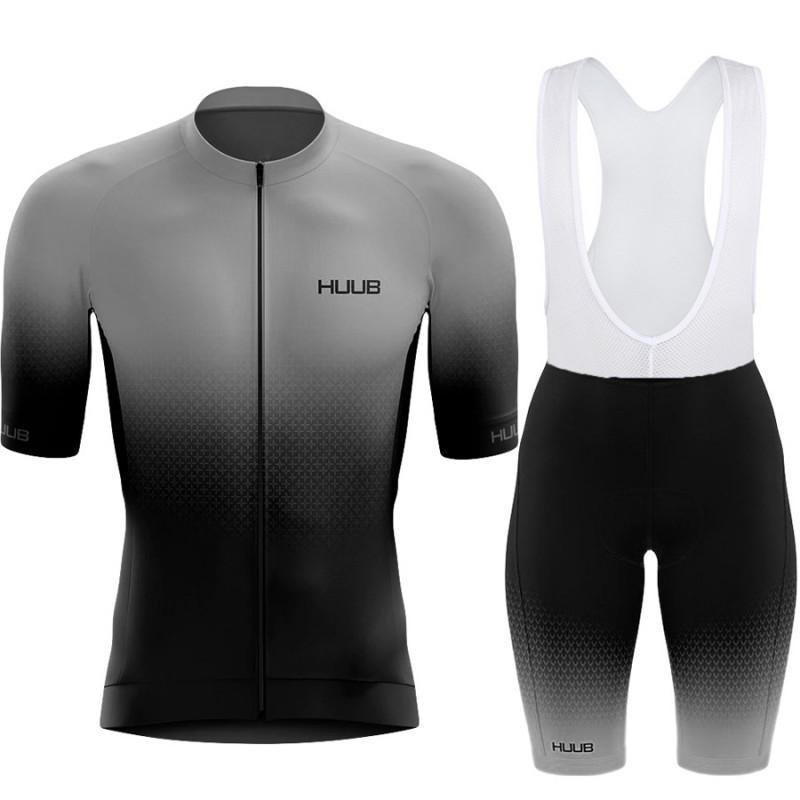 HUUB Mens Cycling Jersey Set Short Sleeve Quick Dry Mountain Bike Riding Apparel Performance Wear