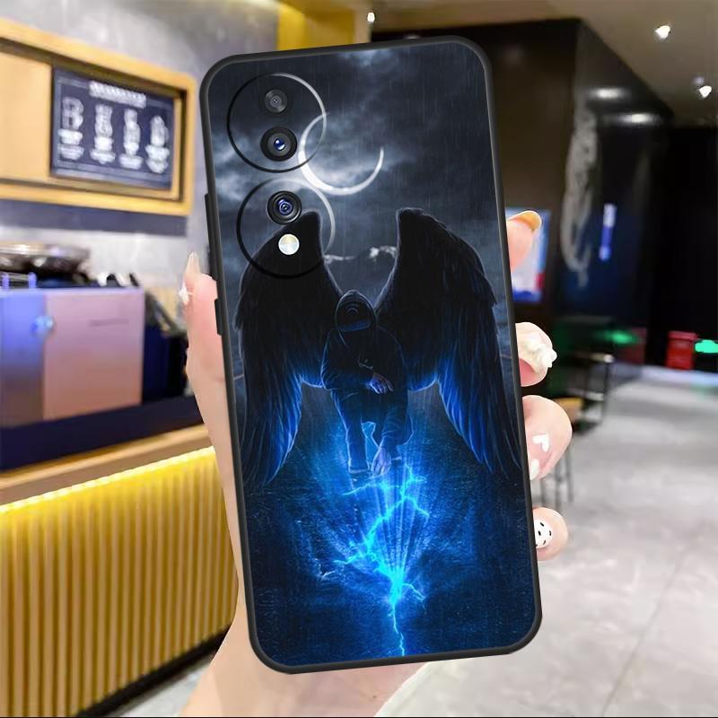 Wings Angel Devil For Honor Magic 6 7 8 Pro Case For Honor 90 70 50 Lite 400 200 X8c X8b X9a X9b X9c X9d Win RT