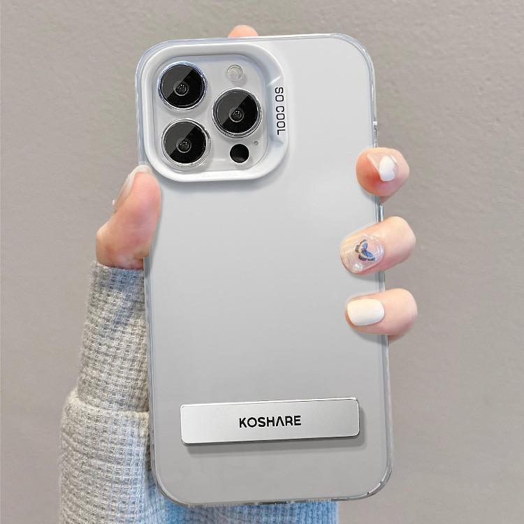 Applicable To Apple 15 Mobile Phone Case Iphone14promax Shell Bracket 13 Color Silver Matte 12 Full-cover Soft Edge Xs