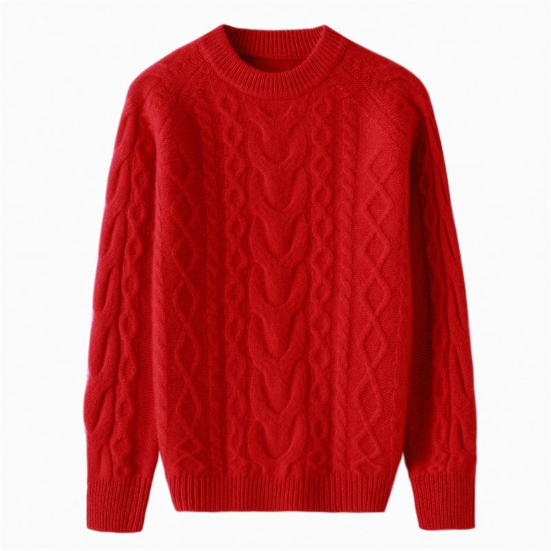 

Children s Thickened Three-Strand Half-High Collar Pullover Sweater 110 cm