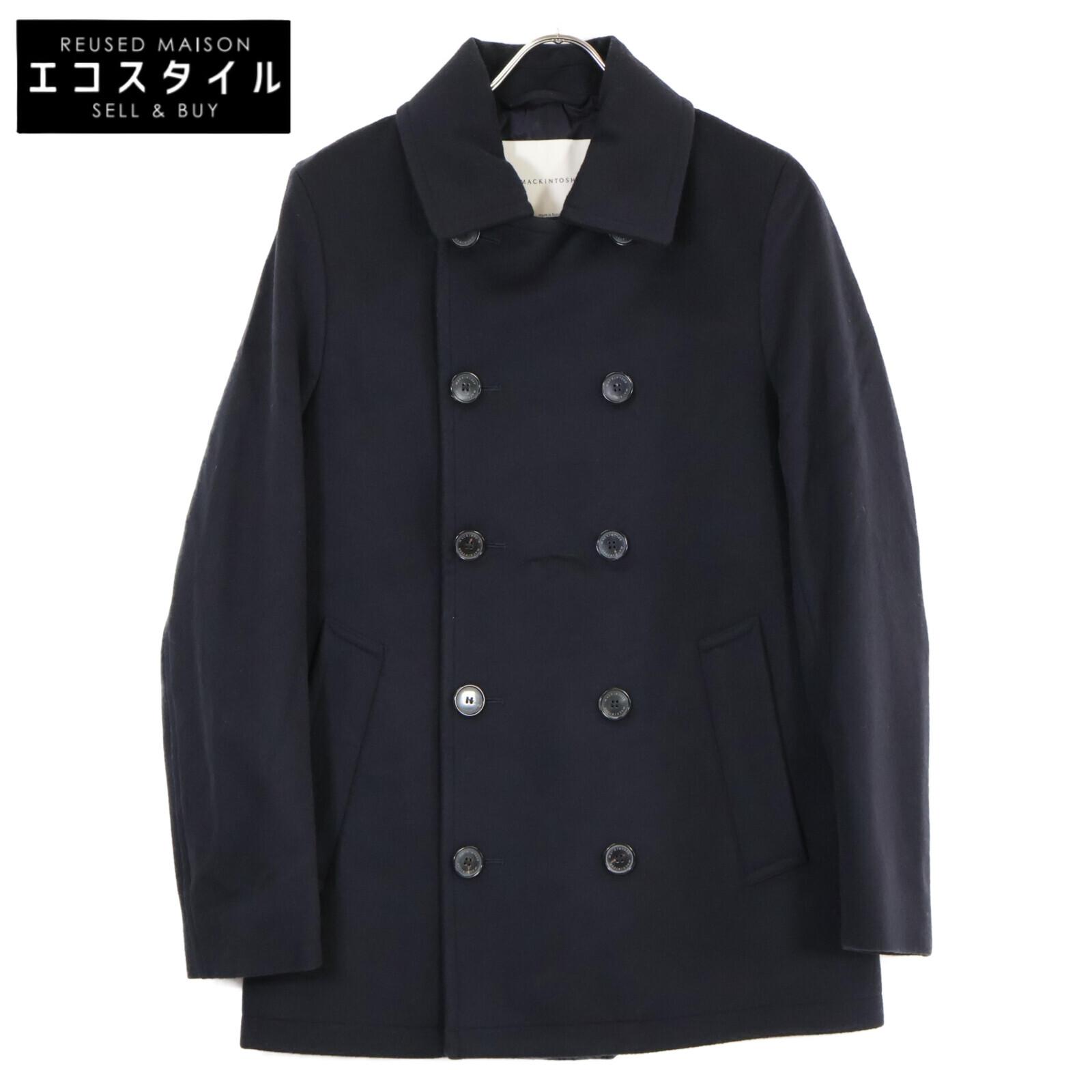 

MACKINTOSH [Domestic genuine] GM-017F-DU-3H Wool Melton Pea coat 36 NavyUsed