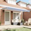 Retractable Awning Blue 400 X 200 Cm Fabric