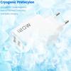 Chargeur Mural USB 120W 4 Ports Charge Rapide Double PD QC3.0 Charge de Téléphone Mobile Prise EU/US/UK pour Samsung IPhone