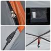 5 Person Camping Tent in Grey and Orange with Quick Release System
