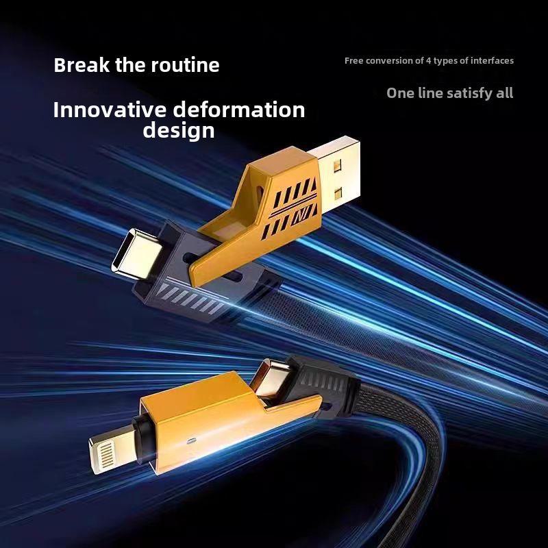 Încărcare Rapidă Patru-în-Un PD cu Două Capete Type-C Multifuncțional Portabil USB pentru Notebook