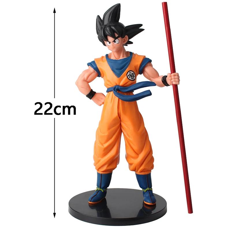 22 cm Son Goku Super Saiyan Figure Anime Dragon Ball Goku Action Figure Toys Model Gifts Collectible Figurines for Kids
