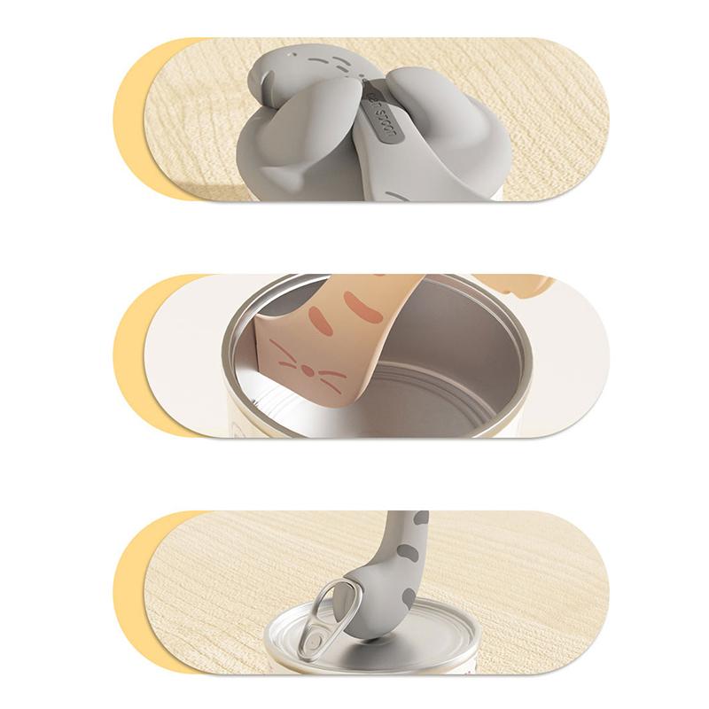 Pet Spoon Multifunction Can Opener Wet Food Feeding Spoon Pet Can Sealing Lid Food Storage Cat Dog Accessories