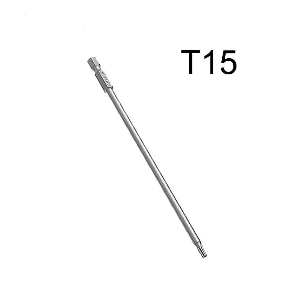 T6-T40 Magnetic Torx Screwdriver Bits Set Electric Screwdriver Head T6 T8 T9 T10 T15 T20 T25 T27 T30 T35 T40 75 100 150mm Length