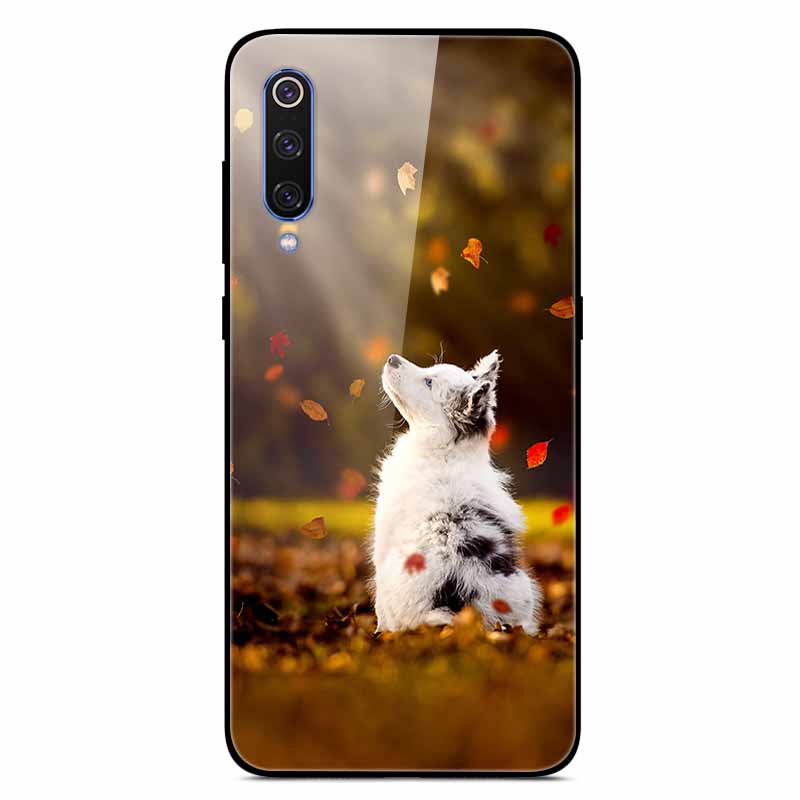 For Xiaomi Mi A3 Cases Luxury Tempered Glass Space Phone Covers for Xiaomi MI 9 Lite Case 9lite MiA3 Hard Back Shell Protective