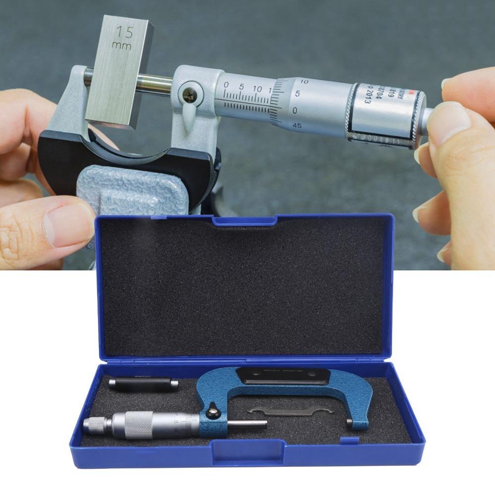 50-75mm Range Outside Micrometer 0.01mm Graduation Machinist Tool Micrometer Measuring Diameter