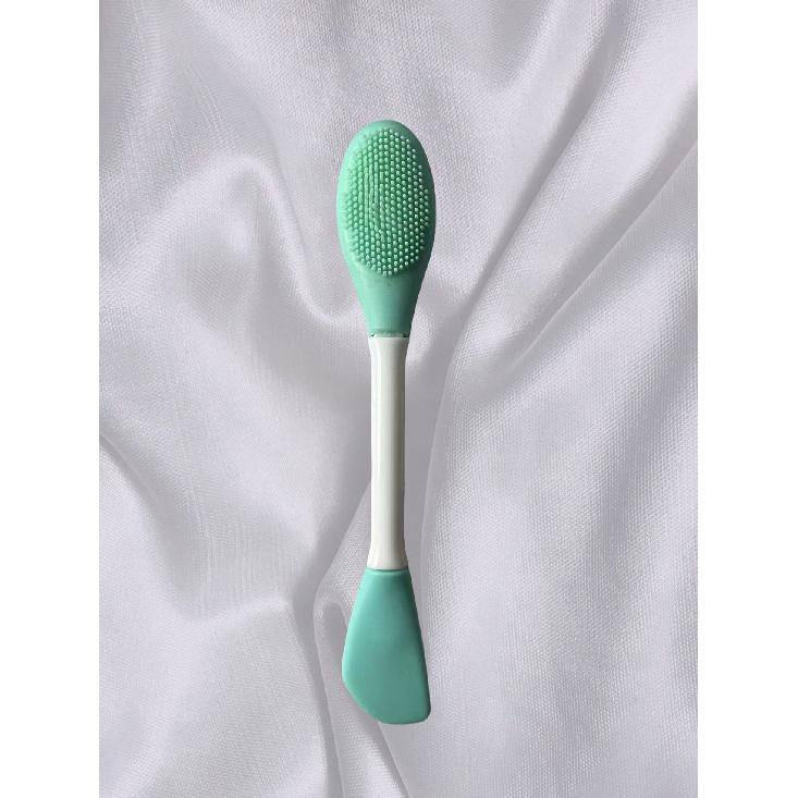 Double-Head Silicone Mud Mask Brush Massage Face Washing Makeup Brush DIY Beauty Salon Soft Mask Facial Mask Brush Cleansing Brush