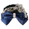 Fashion Satin Pearl Barrette Professional Lady Floral Lace Hair Clip Bow Hair Net Hairgrips Lace Bow