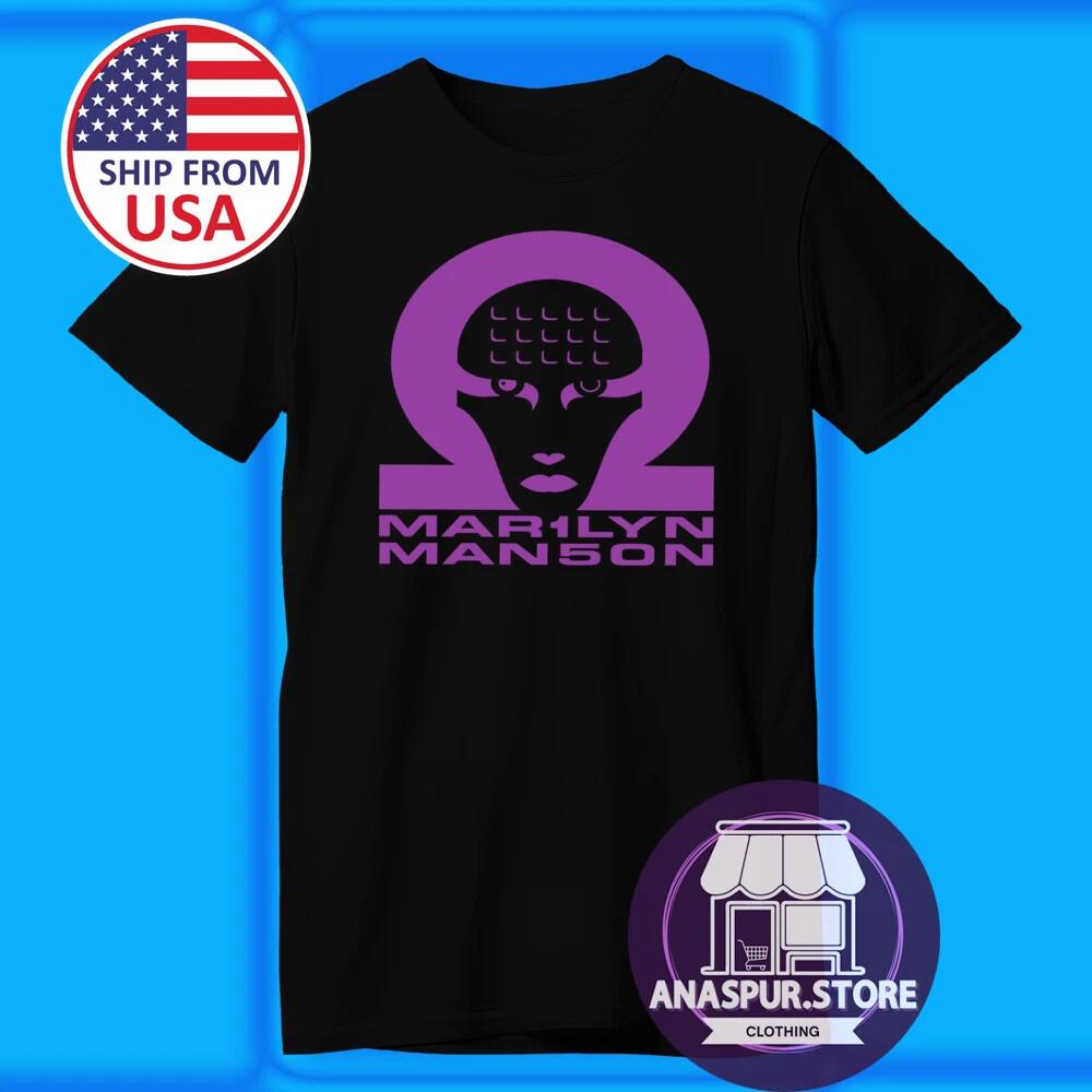 MARILYN MANSON Men s Black Size S-5XL S