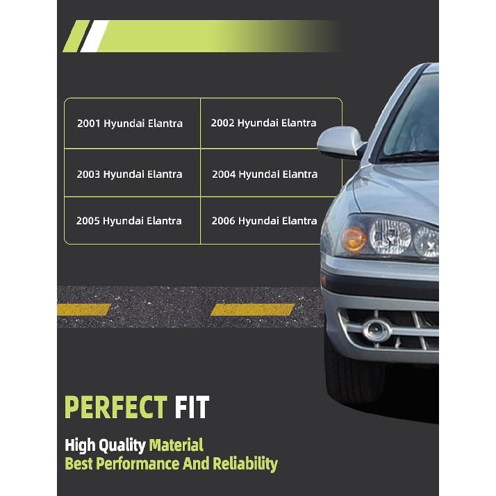 Interior Door Handle Front Or Rear Left Driver/Right Passenger Side Compatible With Hyundai Elantra 2001 2002 2003 2004 2005 2006 Replaces#