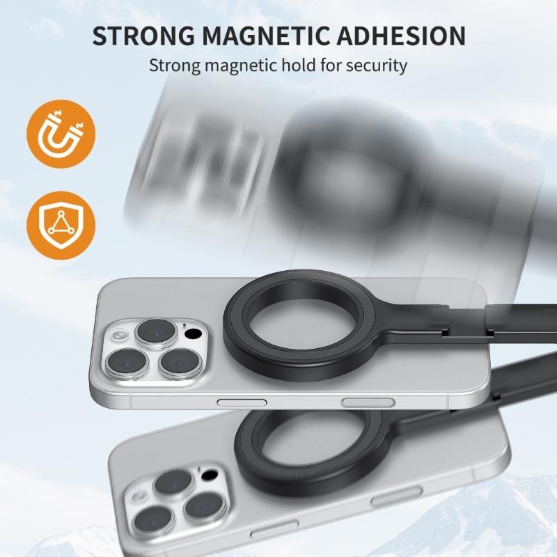 360 Degree Adjustable Magnetic Mount For Phone 12 17 Series With Interfaces and Cold Shoe Camera Accessory