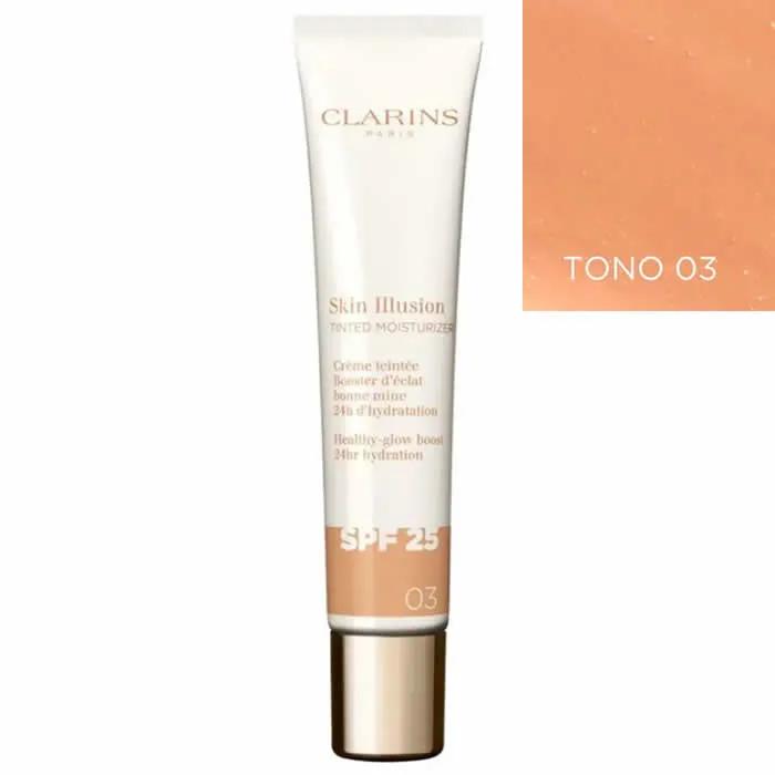 Clarins Skin Illusion Тональный увлажняющий крем SPF25 03 40 мл