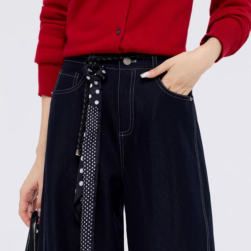 FivePlus Women's Casual Draped Straight-Leg Pants