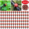 80Pcs Adjustable Irrigation Drippers 8 Hole Sprinklers Emitter Garden Micro Drip Irrigation System Balcony Yard Watering Nozzle