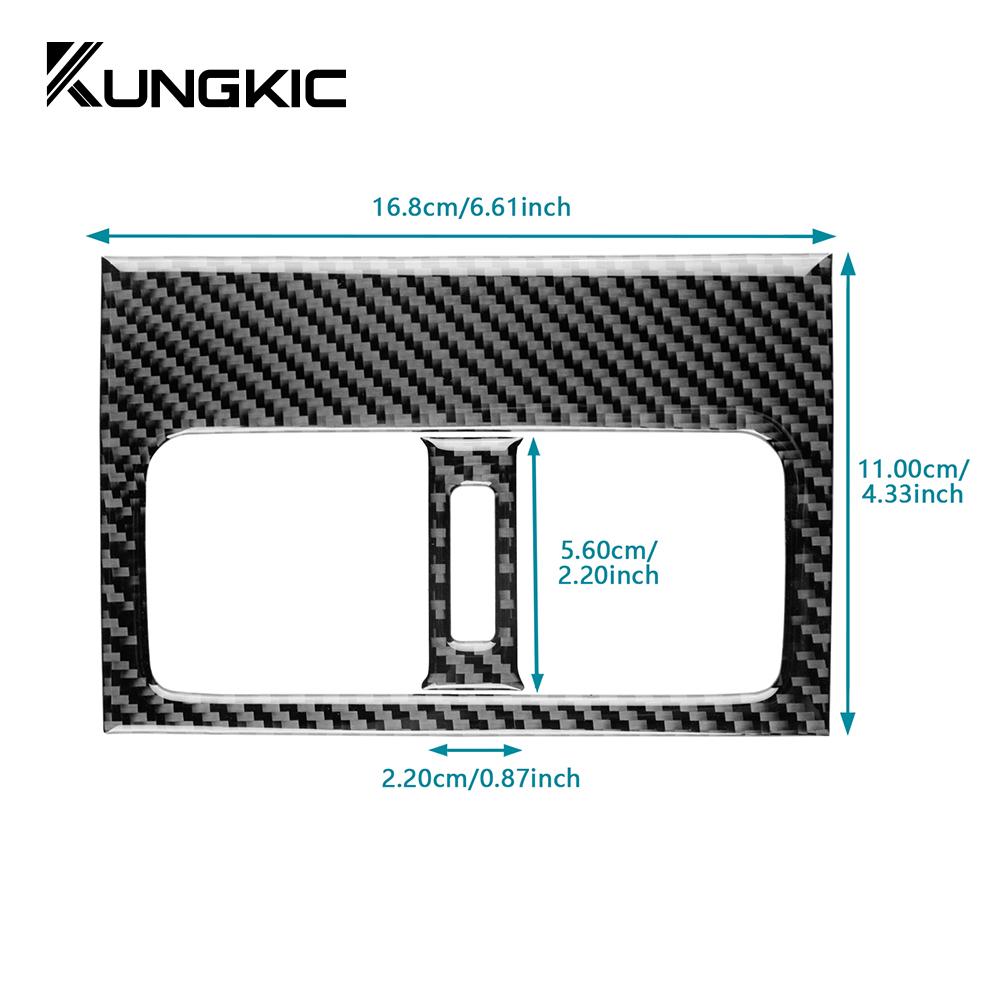 Real Soft Carbon Fiber Sticker For Subaru Legacy Outback 2015 2016 2017 2018 2019 LHD RHD Car Rear Air Outlet Panel Accessories