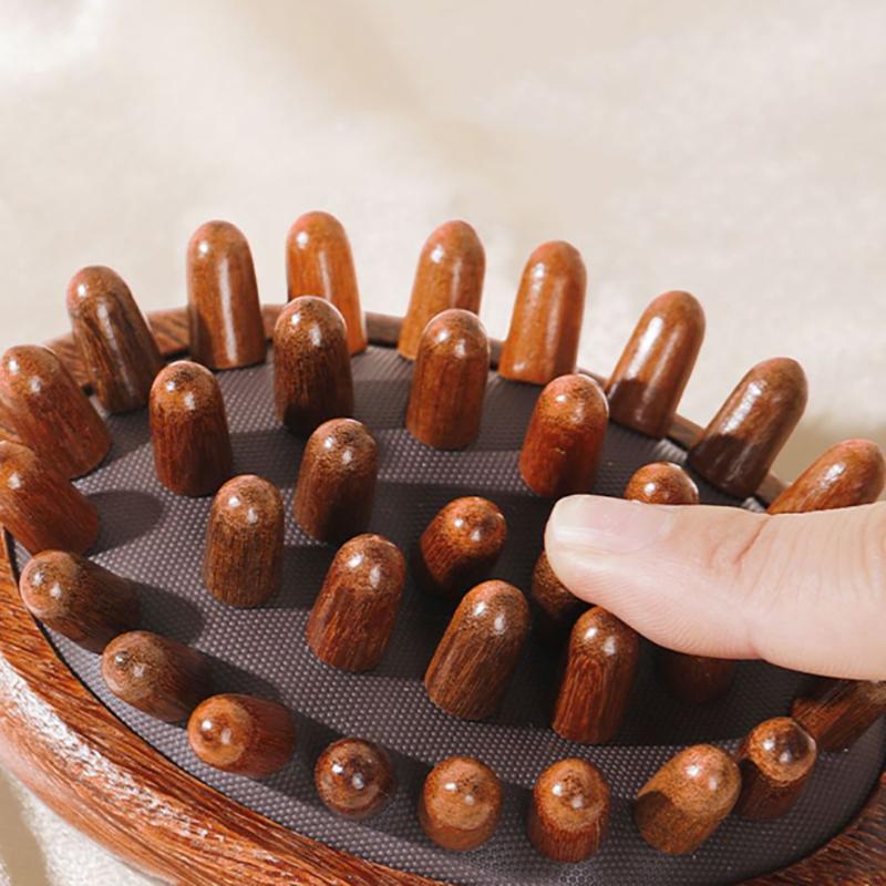Massage Meridian Brush Stomach Wooden Airbag Scalp Brush Five Elements Body Unblocking Abdominal Massage Leg Massage Tool