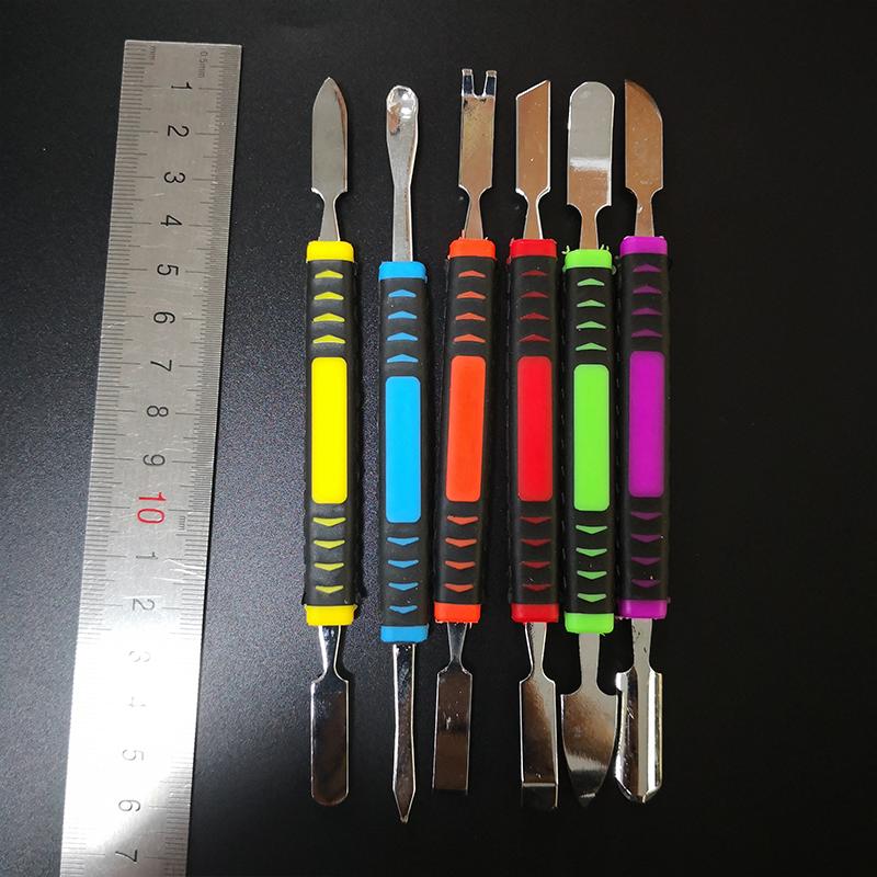 Rozsdamentes acél Feszítő Nyitó Javító Eszközkészlet Mobiltelefonhoz Notebookhoz Kettős Fejű Fém Feszítővas Kézi Szerszám Készletek 6db/készlet