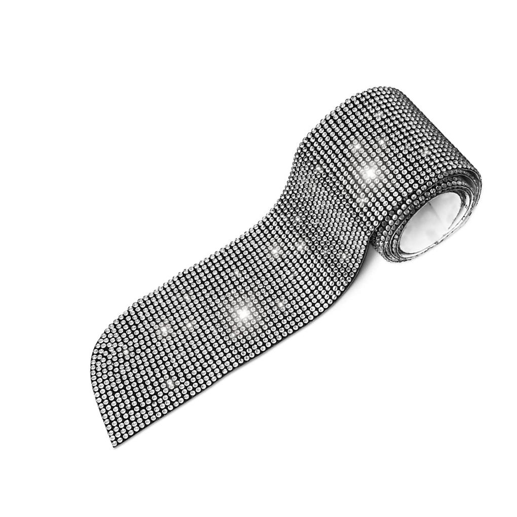 

Car Rear Bumper Protector Guard Trunk Guards DIY Trim Cover Universal Bling Crystal Scratch-Resistant Accessory