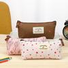 New Pencil Box School Supplies Stationery Bag Lovely Canvas Pastoral Floral Pencil Case