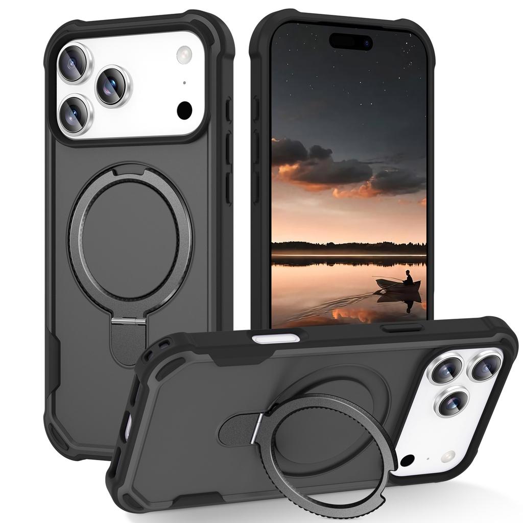 Applicable to iPhone17ProMax Yingcai Magnetic Bracket Mobile Phone Case Apple 16Pro Anti-drop 15 Protective Case