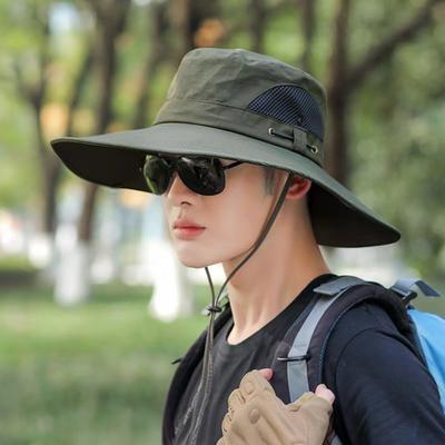 Klobouk Bucket se širokou krempou pro muže ženy UPF 50+ UV ochrana sluneční klobouk letní venkovní plážový klobouk na zahradničení golf rybaření