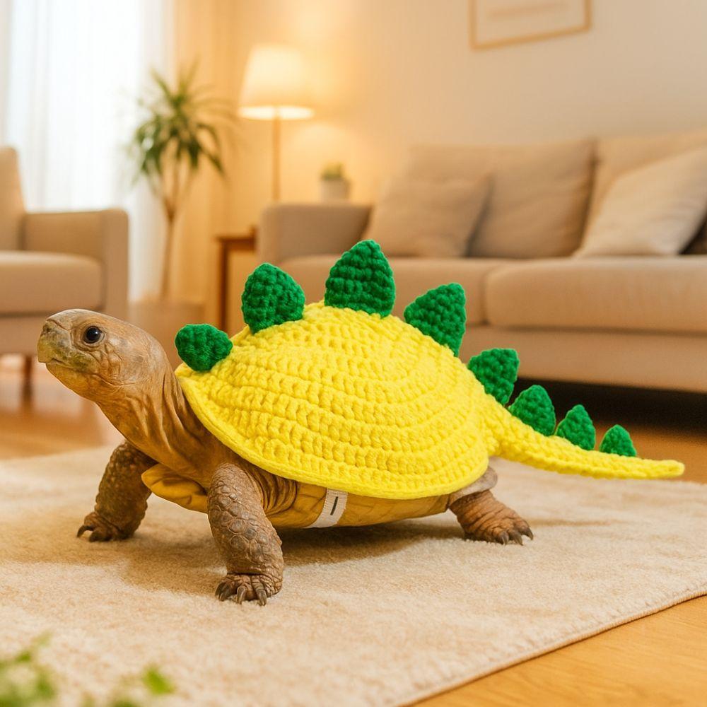Dinosaur Turtle Knitted Sweater Cartoon Pet Sweatshirt Funny Tortoise Outfit  Halloween Party