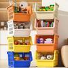 Kitchen Stackable Basket High-capacity Household Multi-layer Rack Durable And Sturdy Bathroom Shelves Storage Basket Stackable