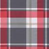 Pallet Cushion Red Checkered Pattern 70 X 40 X 12 Cm Fabric