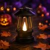 Thoughtful Birthday Gift for Colleagues Retro LED Lantern, Realistic Flame Decorative Table Lamp, Lantern Night Light Hanging Bedroom Garden