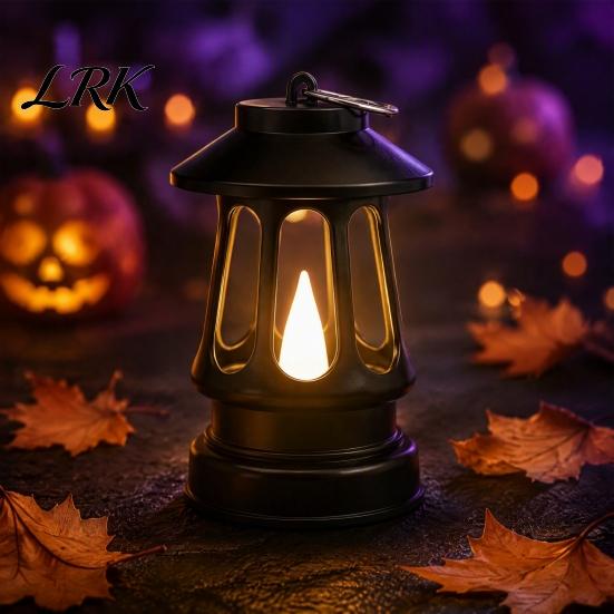 Thoughtful Birthday Gift for Colleagues Retro LED Lantern, Realistic Flame Decorative Table Lamp, Lantern Night Light Hanging Bedroom Garden