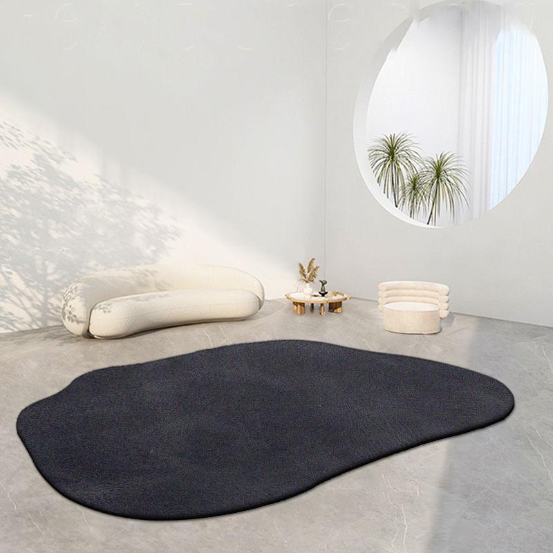 Modern Irregular Oval Carpets for Living Room Decoration Bedroom Rug Ins Soft Fluffy Bedside Rugs Short Plush Large Area Mats