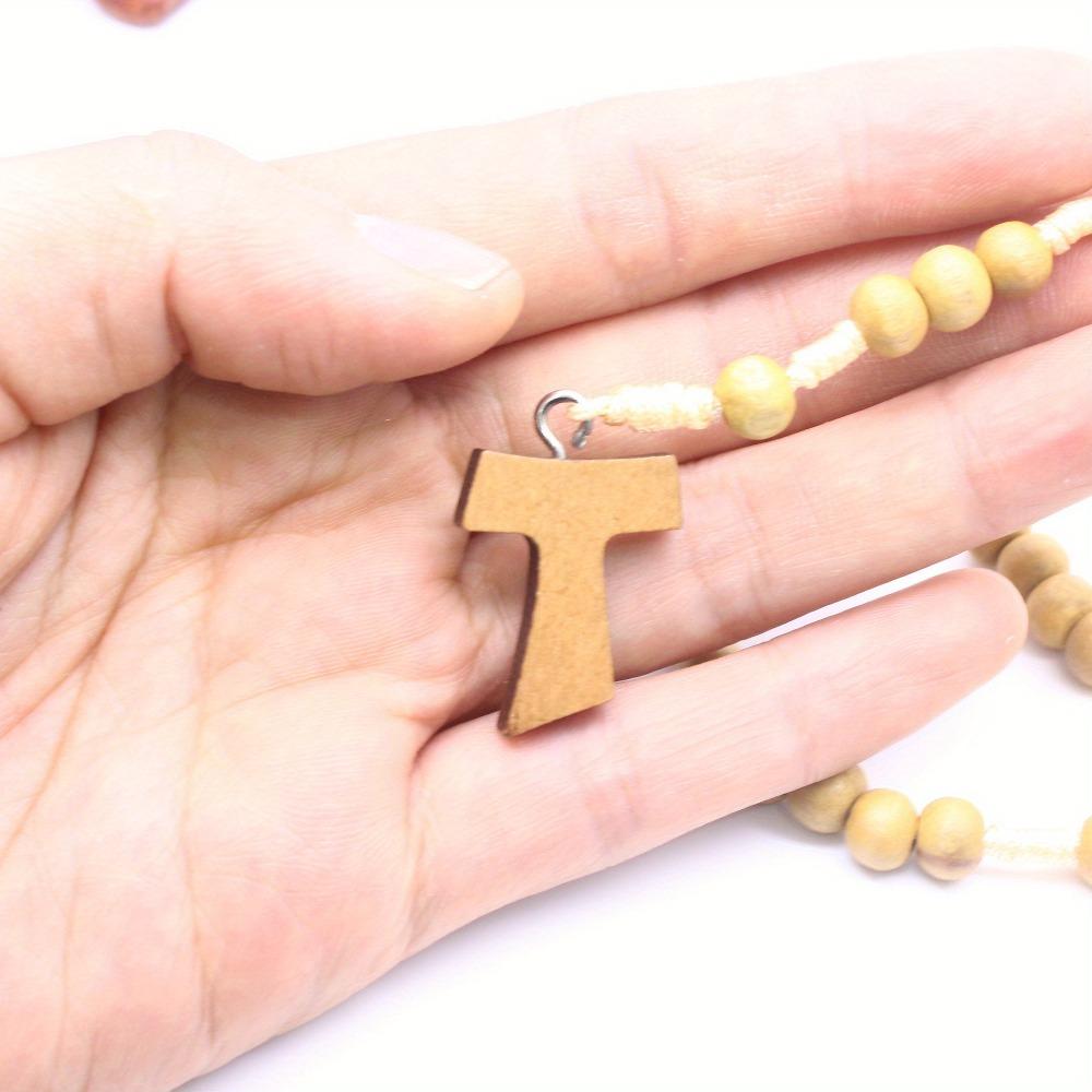 Necklace Trendy Virgin Holy Handmade Christian Rosary Praying Jewelry Cross Pendant Necklace Fashion Catholic Religious Orthodox