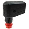 Plastic Angled Plug 2-pin 12/24V 7.5A ISO 4165
