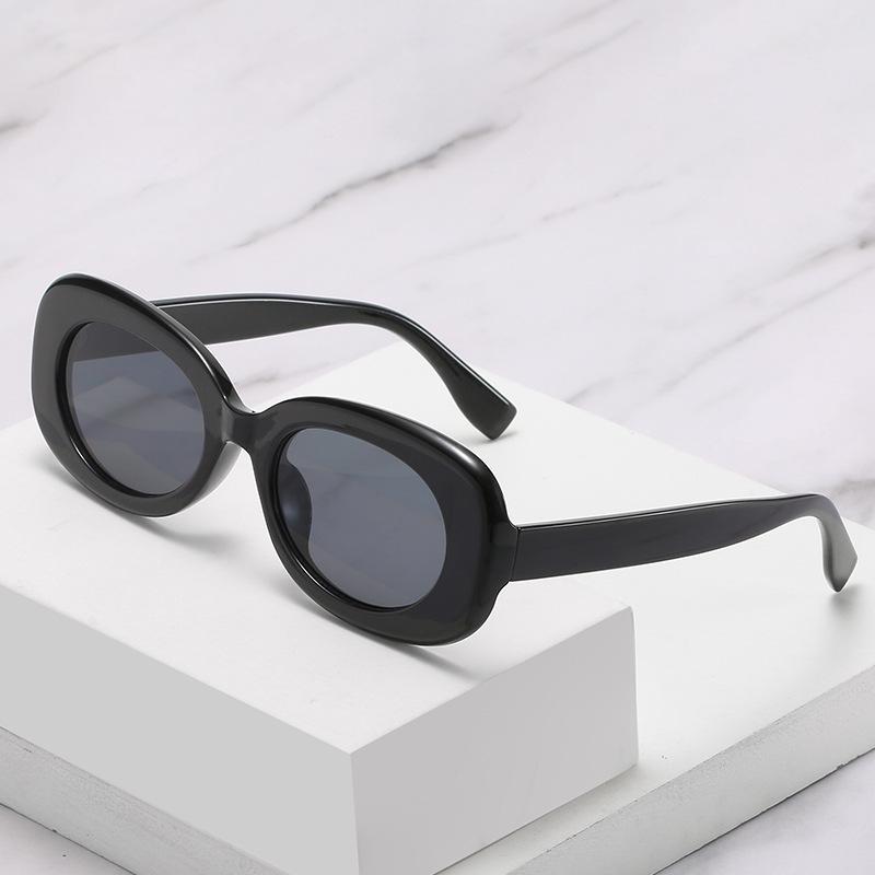 2021 Fashionable Oval Sunglasses - Colorful Style, European & American Trend, Women's Celebrity Look