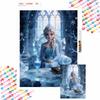 Elsa Frozen Diamond Painting Kit 5D Full Round Diamond DIY Crafts Home Decoration Creative Gift