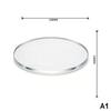Clear Acrylic Coasters with Groove Design 6 Pack Non-Spill Cup Mats for Home Coffee Table Bar Counter Decor
