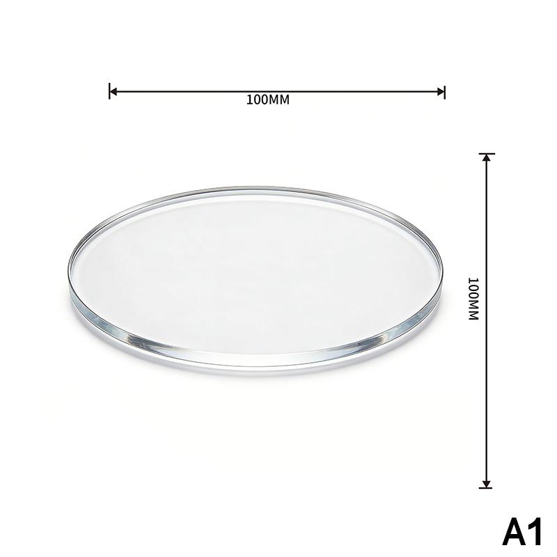 Clear Acrylic Coasters with Groove Design 6 Pack Non-Spill Cup Mats for Home Coffee Table Bar Counter Decor