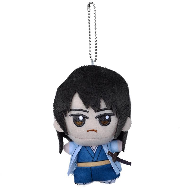 New 12cm Sakata Gintoki Plush Toy Gintama Plush Doll Key Chain Bag Decoration Doll Stuffed Collection Kids Toys Birthday Gift