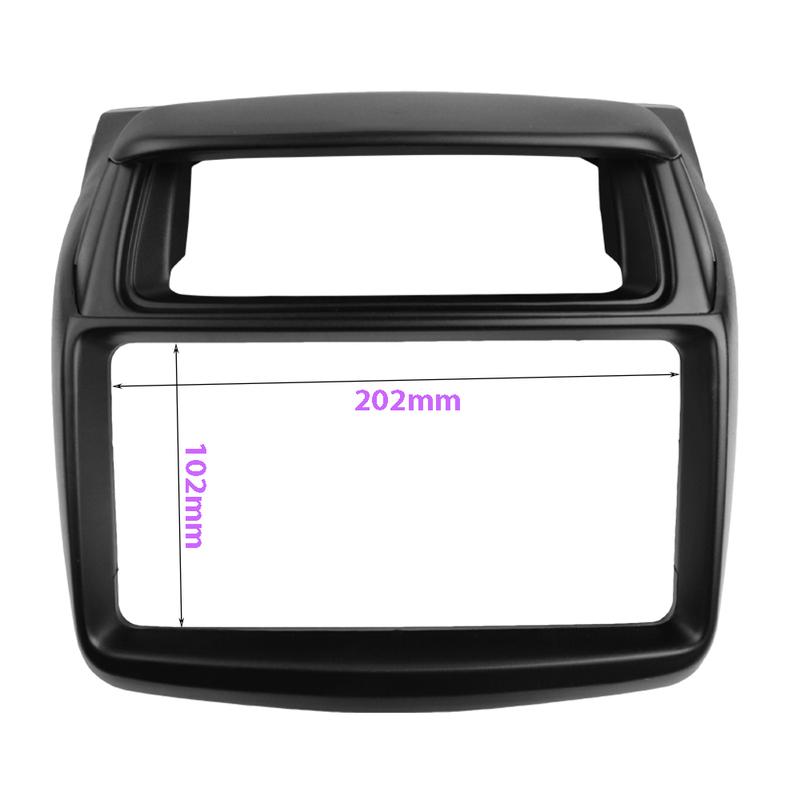 Fascia Fit For Mitsubishi Pajero Sport For Triton L200 2 Din Radio Frame Mounting Panel Dash tallation Bezel Trim Kit