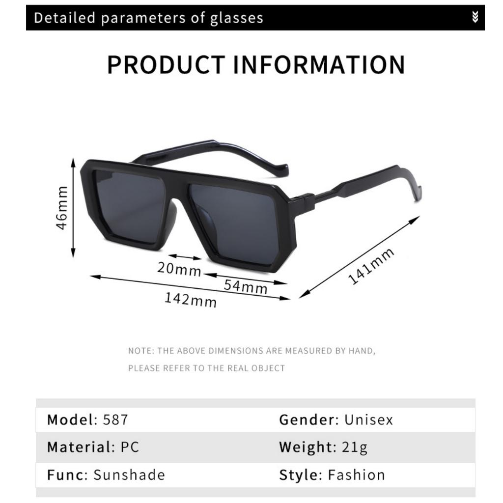 Retro Square Frame Men's functional Sunglasses Fashionable Summer Street Photography Outdoor Fishing Sunglasses ladies